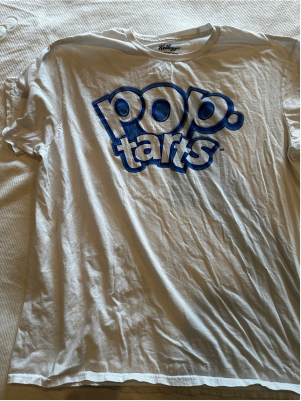 Men's Kellogg's Pop-Tarts Short Sleeve Tee XL White Blue - Picture 4 of 4